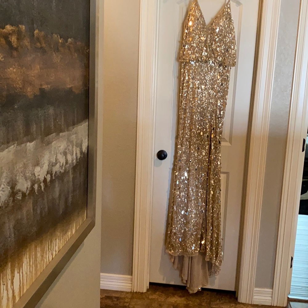 Size 6 Gold Sherri Hill Dress